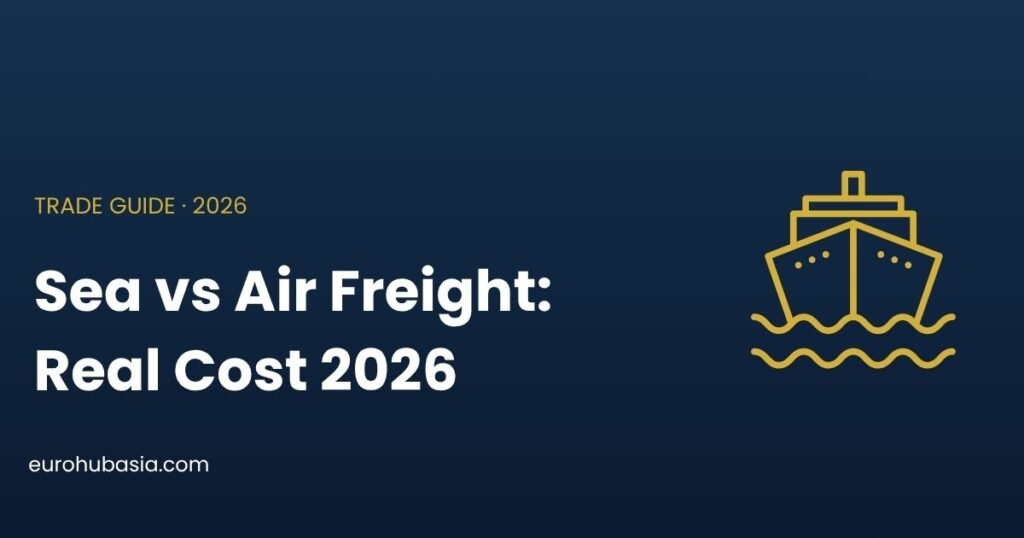 Sea freight vs air freight real cost comparison 2026